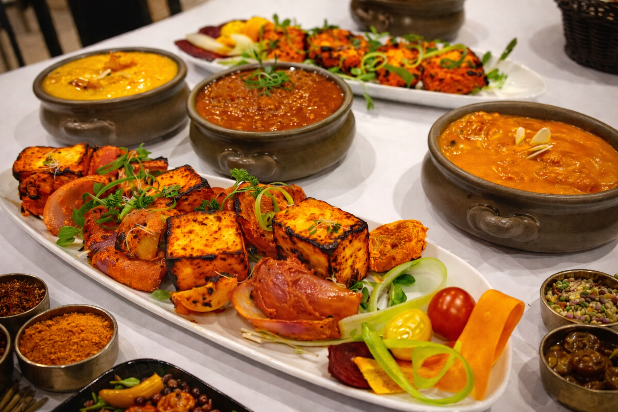 Indian restaurant dining area in Tuggerah